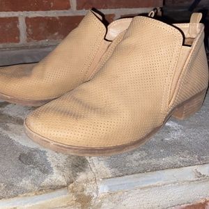 low heel booties